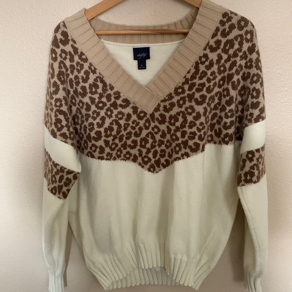 Cheetah print sweater